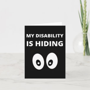 Mijn handicap is het verbergen van het bewustzijn  kaart
