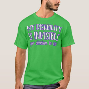 Mijn handicap is onzichtbaar2 t-shirt