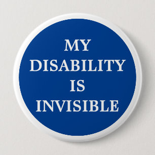 Mijn handicap is onzichtbaar ronde button 4,0 cm