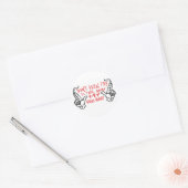 Mijn handse Pistolen Ronde Sticker (Envelop)