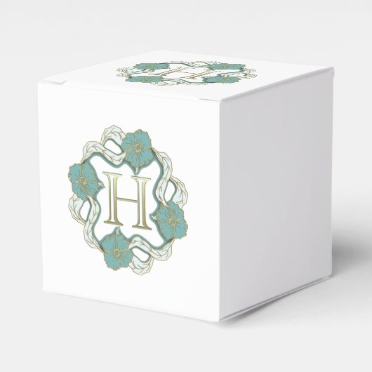 Mijn handtekening met de letter H Bedankdoosjes (Voorkant Zijde)