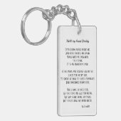 Mijn handvader gedicht van Toddler PHOTO Gift Sleutelhanger (Voorkant Links)