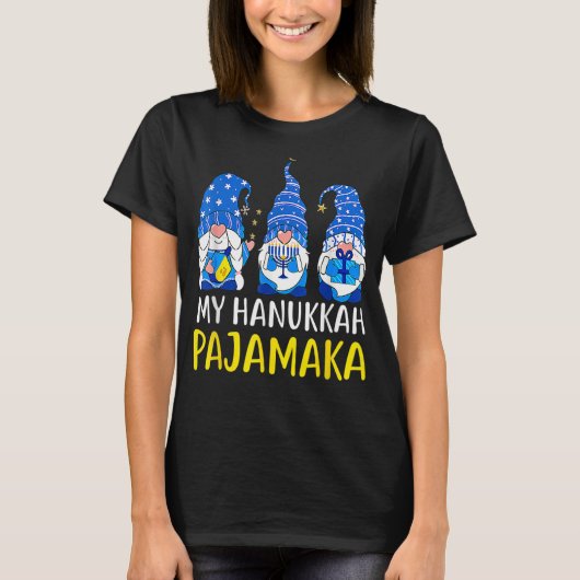 Mijn Hanukkah Pajamakah Chanukah Pajamas PJs T-shirt (Voorkant)