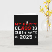 Mijn Happy CL is Outta Here 2025 Senior Afstuderen Kaart (Gele Bloem)