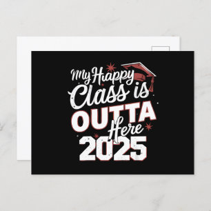 Mijn Happy Class is hier uit 2025 senior Afstudere Briefkaart