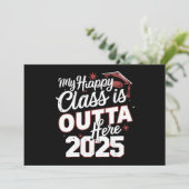 Mijn Happy Class is hier uit 2025 senior Afstudere Kaart (Staand voorkant)
