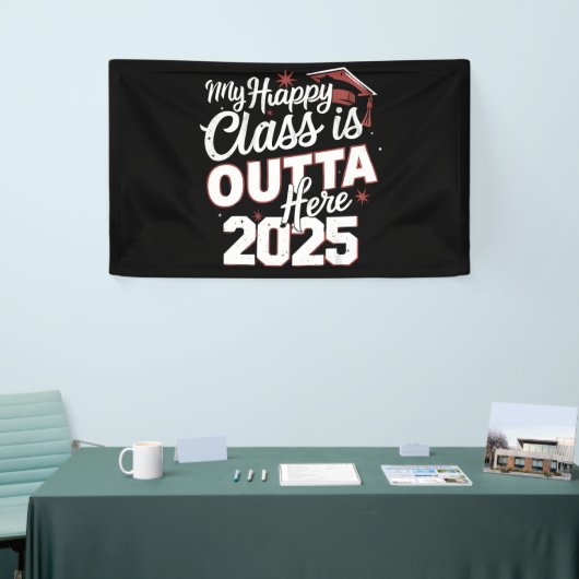 Mijn Happy Class is hier uit 2025 senior Afstudere Spandoek (Beurs)