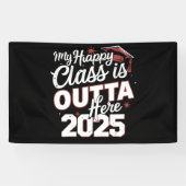 Mijn Happy Class is hier uit 2025 senior Afstudere Spandoek (Horizontaal)