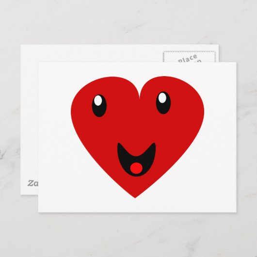 Mijn Happy Heart Briefkaart (Voorkant / Achterkant)