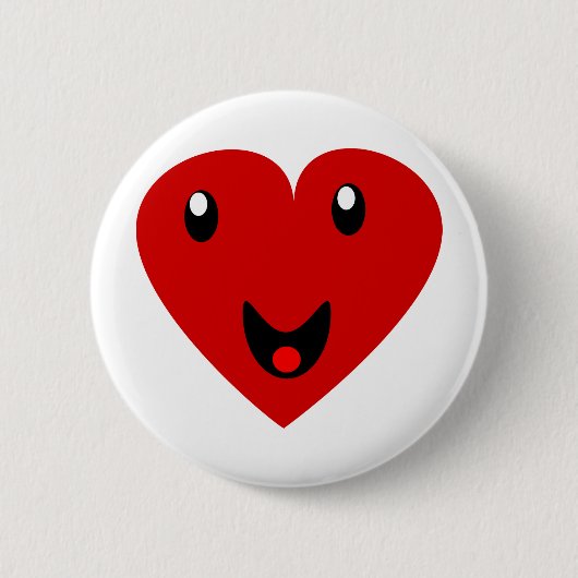 Mijn Happy Heart Ronde Button 5,7 Cm (Voorkant)