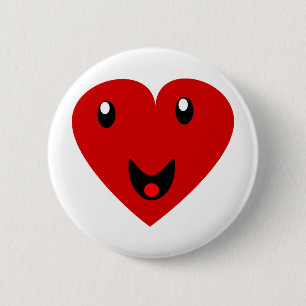 Mijn Happy Heart Ronde Button 5,7 Cm