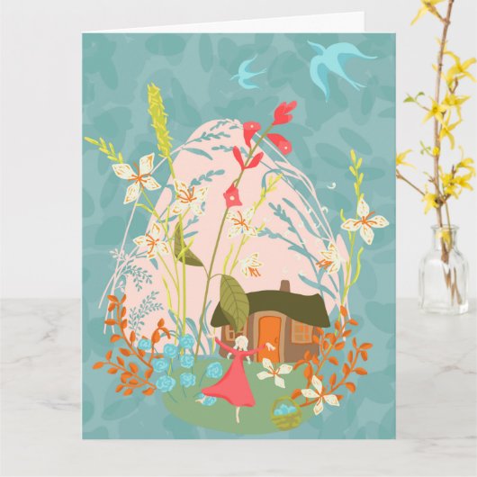 Mijn Happy Plac Kaart (Gele Bloem)