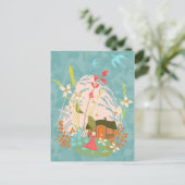 Mijn Happy Place Aankondigingskaart (Staand voorkant)