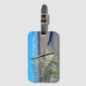 Mijn Happy Place Bagagelabel (Voorkant (verticaal))