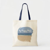 Mijn Happy Place Beach Canvas tas (Voorkant)