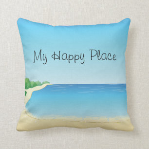 Mijn Happy Place Beach Pillow Kussen