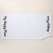 Mijn Happy Place Beach Towel Strandlaken (Voorkant)