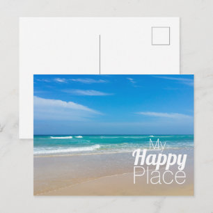 Mijn Happy Place Blue Ocean Briefkaart