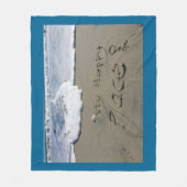 Mijn Happy Place Fleece Deken (Voorkant)