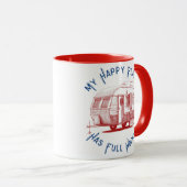 Mijn Happy Place heeft een volledige hook-up koffi Mok (Voorkant rechts)