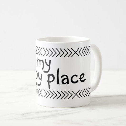 Mijn Happy Place Koffiemok (Voorkant rechts)