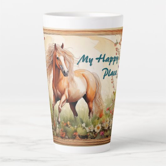 Mijn Happy Place Latte Mok (Voorkant)