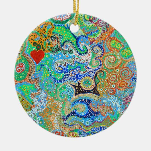 Mijn Happy Place Ornament van baird duschatko (Voorkant)