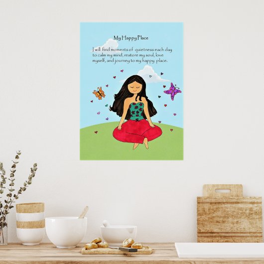 Mijn Happy Place Poster (Keuken)