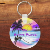 Mijn Happy Place Sleutelhanger (Voorkant)