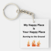 Mijn Happy Place Sleutelhanger (Voorkant)