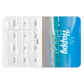 Mijn Happy Place Turquoise Sandy Beach Magneet (Horizontaal)