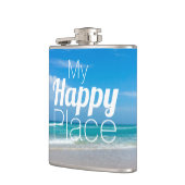 Mijn Happy Place Vinyl Wrapped Flask Heupfles (Links)
