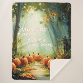 Mijn Happy Pumpkin Patch Large Sherpa Deken