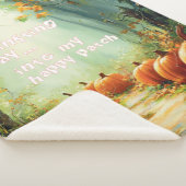 Mijn Happy Pumpkin Patch Large Sherpa Deken (3/4)