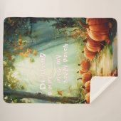 Mijn Happy Pumpkin Patch Large Sherpa Deken (Voorkant (horizontaal))