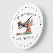Mijn Happy Seing Place Acrylwall Clock Grote Klok (Hoek)