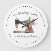 Mijn Happy Seing Place Acrylwall Clock Grote Klok (Voorkant)