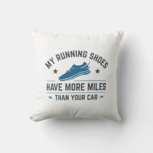 Mijn hardloopschoenen hebben meer kilometers dan j kussen