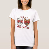 Mijn harige Valentijn T-shirt: Custom Pet Portrait T-shirt (Voorkant)