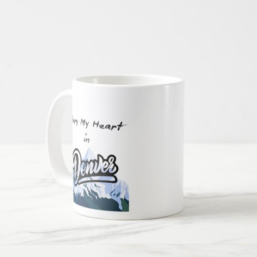 Mijn hart begraven in Denver Koffiemok (Voorkant links)