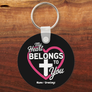 Mijn hart behoort aan u Schattige geschenk voor ko Sleutelhanger