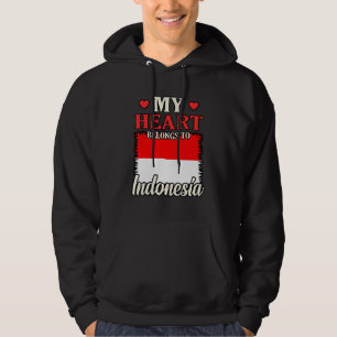 Mijn hart behoort Indonesië toe Hoodie