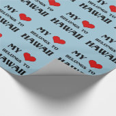 Mijn hart behoort toe aan Hawaï Cadeaupapier (Hoek)