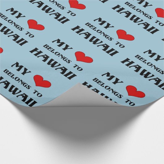 Mijn hart behoort toe aan Hawaï Cadeaupapier (Hoek)