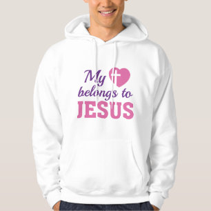 Mijn hart behoort toe aan Jezus Hoodie