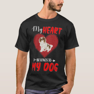Mijn hart behoort toe aan mijn Japanse Chin kopie  T-shirt