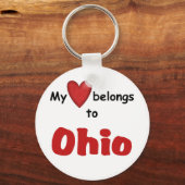 Mijn hart behoort toe aan Ohio Sleutelhanger (Voorkant)