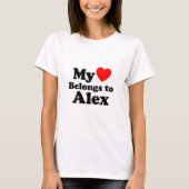 Mijn hart behoort tot Alex T-shirt (Voorkant)