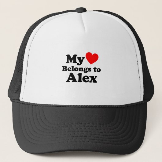 Mijn hart behoort tot Alex Trucker Pet (Voorkant)