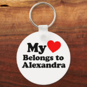Mijn hart behoort tot Alexandra Sleutelhanger (Voorkant)